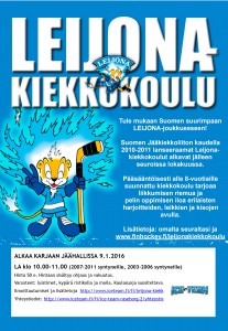 LKK flyer Leijona kiekkokoulu_2016vår